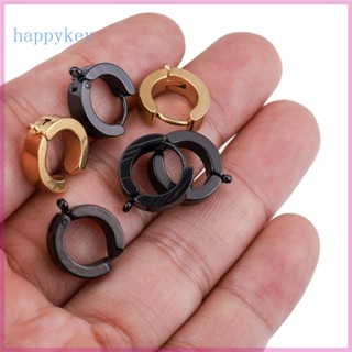 Hap เครื่องประดับ ต่างหูห่วงเล็ก วัสดุสเตนเลส ผู้หญิง วงกลม ต่างหู