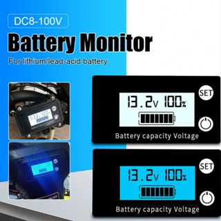 เครื่องวัดแรงดันไฟฟ้าแบตเตอรี่ DC 12V 24V 36V 48V 60V 72V