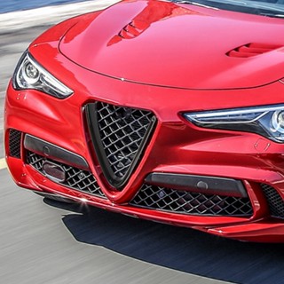 Newyork251 กระจังหน้าสีดำเงาป้องกันรอยขีดข่วนสำหรับ Alfa Romeo Giulia 2017 ถึง 2020