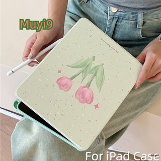 เคสแท็บเล็ต ลายดอกทิวลิป แบบสร้างสรรค์ สําหรับ Ipad 10.2 Ipad 10 360° เคสแท็บเล็ต กันกระแทก พร้อมที่ตั้งวาง สําหรับ Ipad Mini6 Air2Cover Air4 10.9 Pro11 ipad12.9 Ipad Gen9