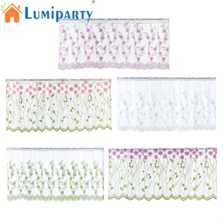 Lumiparty ผ้าม่านกรองแสง ปักลายดอกไม้ หรูหรา สําหรับตกแต่งบ้าน