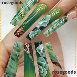 Rosegoods1 เล็บปลอม ถอดได้ ถอดได้ แบบสวม