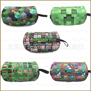 Good Minecraft กล่องดินสอ หนัง PU ขนาดใหญ่ จุของได้เยอะ ลายการ์ตูน สําหรับนักเรียน