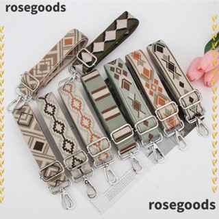 Rosegoods1 สายคล้องกระเป๋า ผู้หญิง แฟชั่น เข็มขัด เปลี่ยนได้ ปักลาย สายกระเป๋าถือ