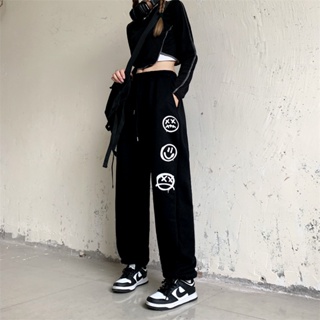 1152 Sports pants BF net red straight loose foreign style fashion leg pants casual pants