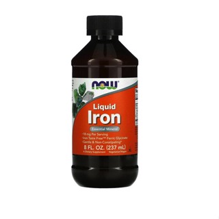 [ ธาตุเหล็ก ] NOW Foods, Liquid Iron, 8 fl oz (237 ml)