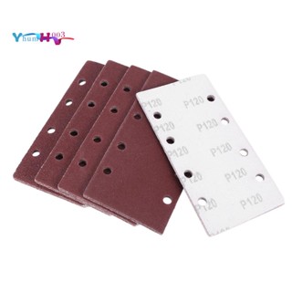 แผ่นกระดาษทราย อลูมิเนียม 93x185 มม. 8 ช่อง 40 60 80 120 25 ชิ้น