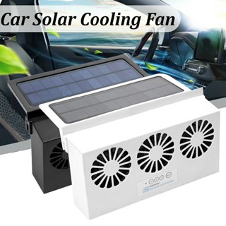 1pc New Solar Powered Car Cooling Fans Cooler Auto Window Air Exhaust Vent Fan