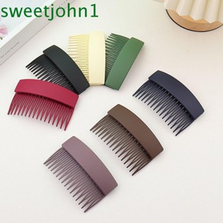 Sweetjohn หวีติดผม สีพื้น เครื่องประดับแฟชั่น