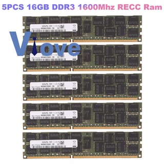 หน่วยความจํา 240Pin 2RX4 1.35V REG ECC RAM สําหรับเมนบอร์ด X79 X58 5 ชิ้น