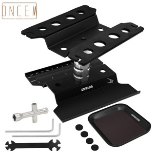 【ONCEMOREAGAIN】RC Car Repair Work Stand with Screw Tray Tools RC Car Stand Repair Tool Set