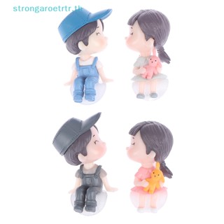 Strongaroetrtr ตุ๊กตาฟิกเกอร์ รูปการ์ตูนลูกโป่งน่ารัก สําหรับตกแต่งรถยนต์