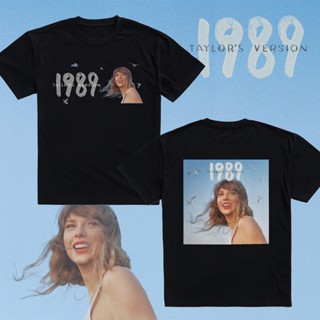 Taylor Swift 1989 (Taylors Version) เสื้อยืดลําลอง ผ้าฝ้าย แขนสั้น พิมพ์ลาย ทรงหลวม สไตล์เกาหลี มินิมอล แฟชั่นสําหรับผู้ชาย และผู้หญิง พลัสไซซ์