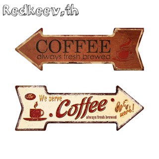 Redkeev™ โปสเตอร์เหล็กดีบุก รูปลูกศร สไตล์เรโทร สําหรับตกแต่งบ้าน