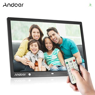 Phonelaptop Andoer อัลบั้มรูปภาพดิจิทัล LED หน้าจอขนาดใหญ่ 15 นิ้ว 1280 * 800 HD เพลง วิดีโอ eBook นาฬิกา ปฏิทิน ฟังก์ชั่นตรวจจับการเคลื่อนไหว ปุ่มสัมผัส