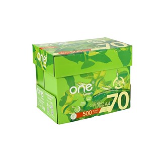 ONE Green กระดาษถ่ายเอกสาร A4 70แกรม 500แผ่น/รีม