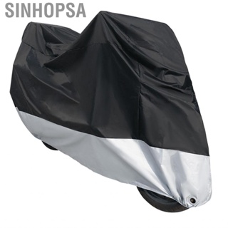 Sinhopsa Large Motorbike Cover Heavy Duty Dustproof  Motorcycle Shelter with Elastic Band for Outdoor