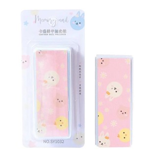 ( Cute Block ) บล็อกขัดเล็บ 4ด้าน High quality Cute Nail Buffer Block 4 sides Sponge Polish Nail Buffer