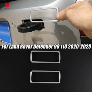 กรอบสติกเกอร์ติดตะขอพ่วงรถยนต์ สําหรับ Land Rover Defender 90 110 2020-2023 2 ชิ้น