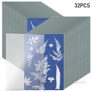 Pea กระดาษอะคริลิค พิมพ์ลายดวงอาทิตย์ 32 แผ่น พร้อมแผงอะคริลิค สีฟ้า 1 แผ่น