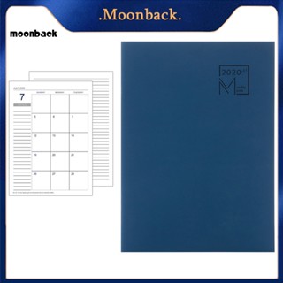 &lt;moonback&gt; ปฏิทินตั้งโต๊ะ ปี 2020-2021 สําหรับตกแต่งสมุดโน้ต