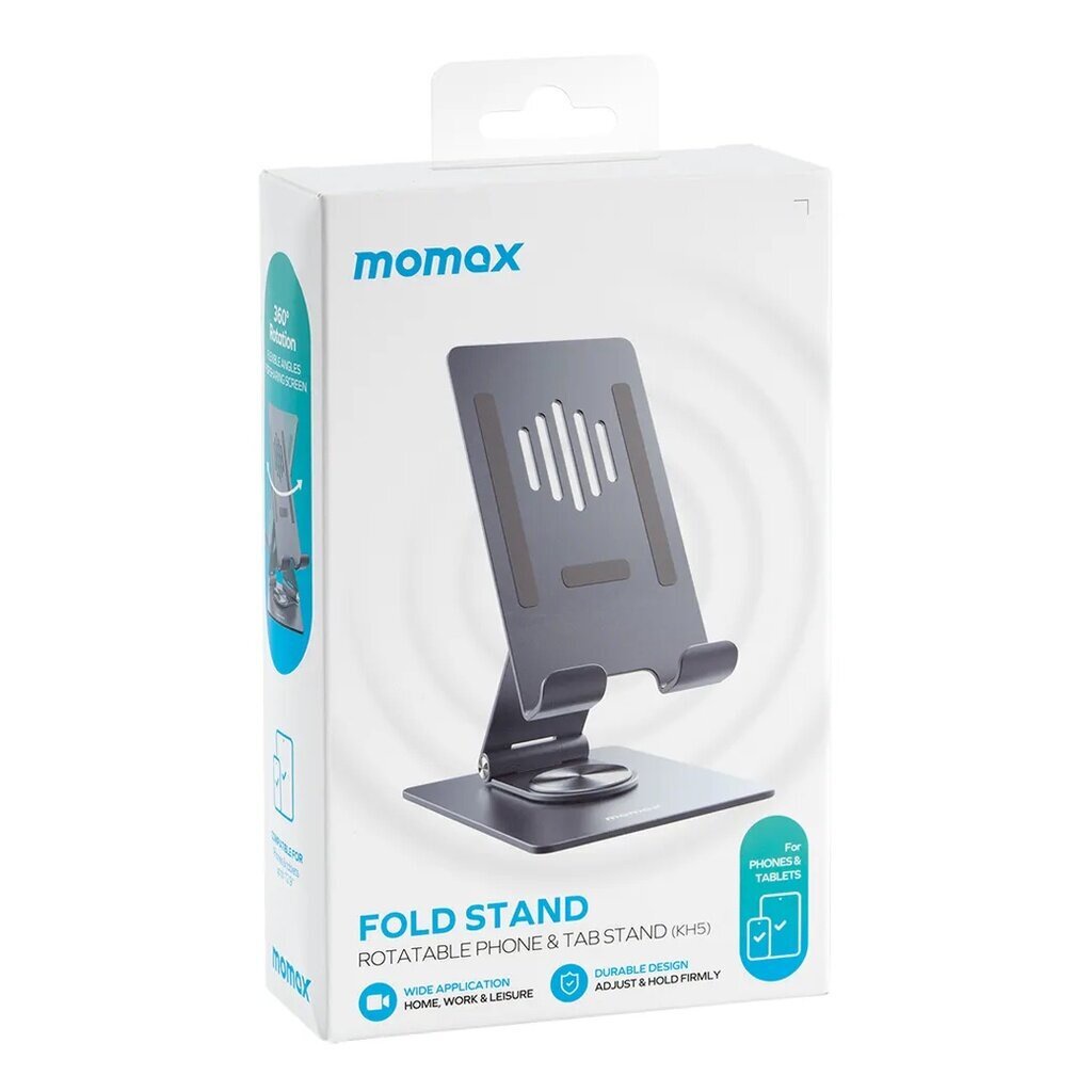 MOMAX Fold Stand Rotatable Phone Tablet Stand แท่นวางหมุดได้360องศาเกรดพรีเมี่ยม สำหรับ โทรศัพท์และแท็บเล็ต - รูปที่ 7