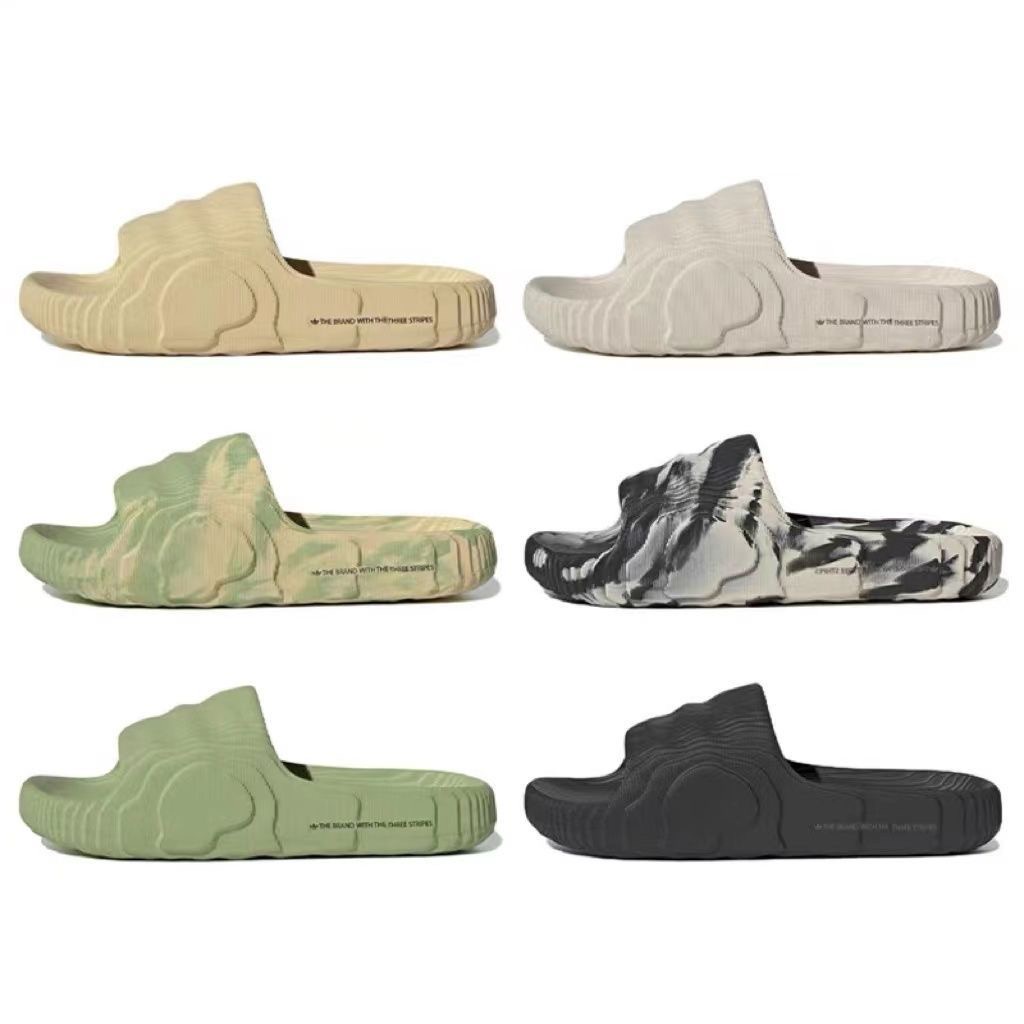 Adilette 22 Slide รองเท้าแตะฤดูร้อนกลางแจ้งกันน้ําคุณภาพระดับพรีเมียม 1 e6o7e
