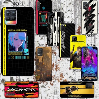 Cyberpunk 2077 เคสโทรศัพท์ซิลิโคน TPU กันกระแทก ขอบตรง สําหรับ OPPO Realme C2 C11 C15 C21Y C25Y