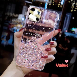 เคสโทรศัพท์มือถือ ซิลิโคนนุ่ม ใส แต่งกลิตเตอร์ ระยิบระยับ หรูหรา สําหรับ Vivo V20 SE Pro Y70 Y70S Y70T Y51S 5G Y50T Y20 Y20s Y20i Y20t Y20a Y12s Y11s Y12a