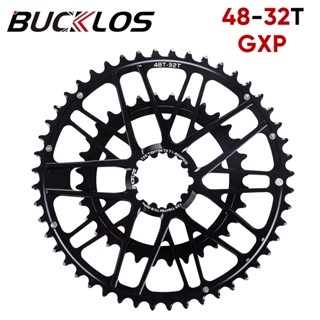 Bucklos GXP จานหน้าจักรยาน 48-32T ความเร็วสองระดับ สําหรับ SRAM GXP Crankset