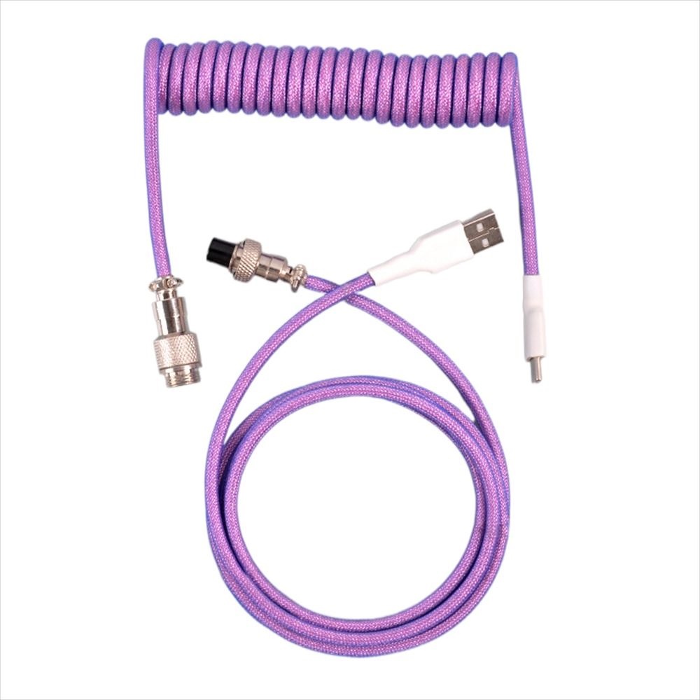 Chichytu14w คีย์บอร์ดม้วนสายคอมพิวเตอร์เดสก์ท็อปด้ายถักพอร์ต Usb 3 เมตร Type C สาย Usb