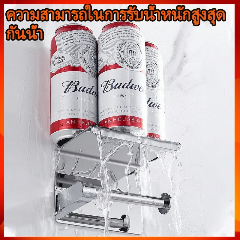 ติดตั้งเจาะฟรี304 ที่วางกระดาษทิชชู่ ที่ใส่กระดาษทิชชู่ในห้องน้ำ ที่ใส่กระดาษชำระ ที่ใส่กระดาษท - รูปที่ 2