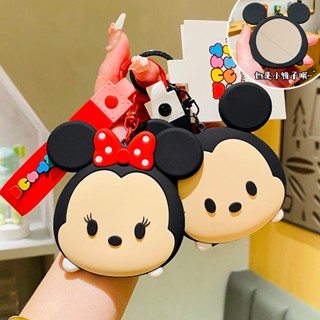 Disney [ของแท้] พวงกุญแจ จี้ตุ๊กตาหมี สตรอเบอร์รี่ มิกกี้เมาส์ ขนาดเล็ก สําหรับกระเป๋านักเรียน