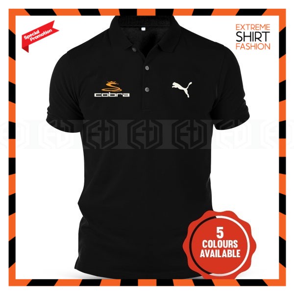 เสื้อโปโล Sulam Jaguar Golf Cobra F9 Masters PGA Casual แฟชั่น Baju Lelaki Jahit พัตเตอร์ Swing ทราย