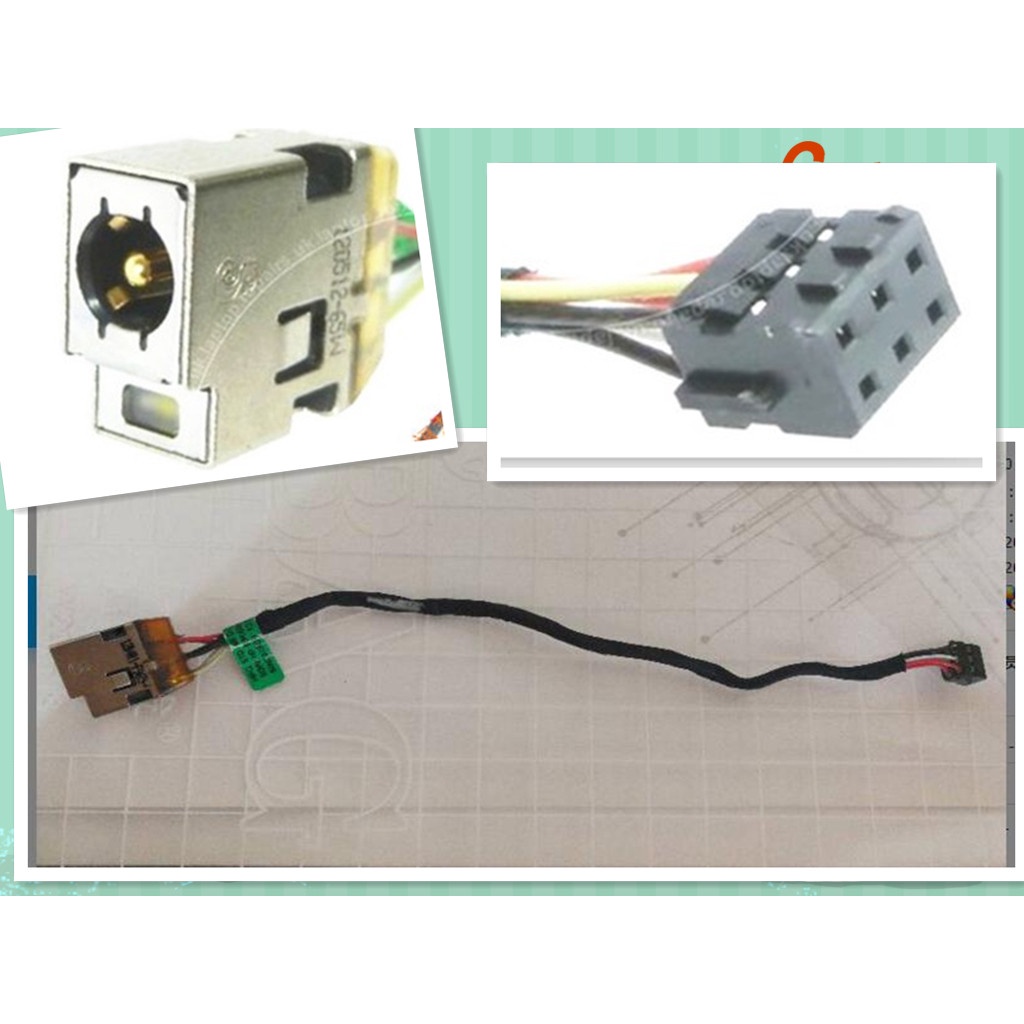 DC Power Jack พร้อมสายสําหรับ HP Envy4 Envy6 TPN-C102 C103 แล็ปท็อป DC-IN ชาร์จ Flex Cable
