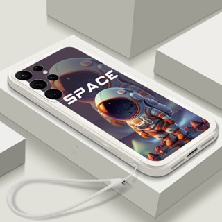 เคสโทรศัพท์มือถือ Tpu แบบนิ่ม ลายนักบินอวกาศ NASA สําหรับ Samsung Galaxy S22 Plus S20 Plus S21 Ultra S22 S20 FE S21