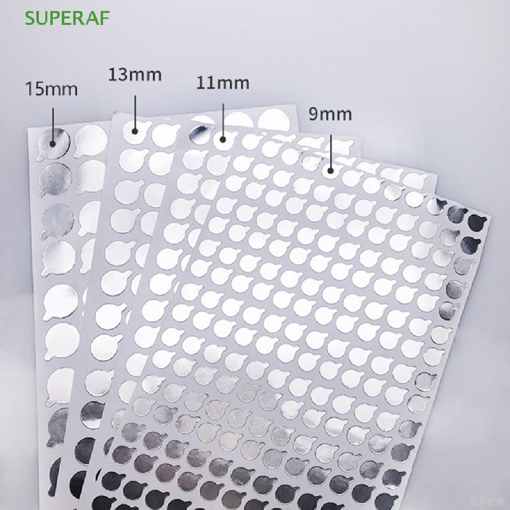 Superaf ขายดี สติกเกอร์ฟอยล์อลูมิเนียม ปิดปากหลอดนิ่ม 2 ชุด - รูปที่ 4