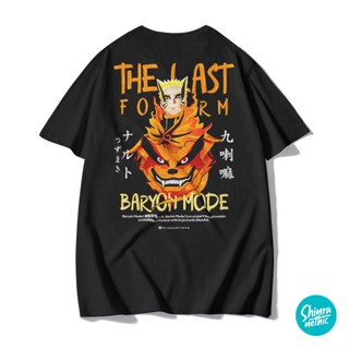 A QGเสื้อยืดผ้าฝ้ายพิมพ์ลายแบบฟอร์มเสื้อยืด Shinrane เวอร์ชั่น | Kurama / Kaos Anime Manga Naruto