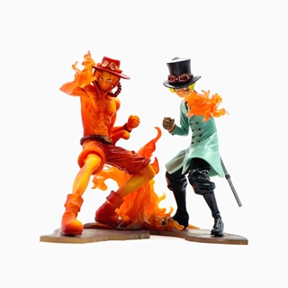 โมเดลฟิกเกอร์ PVC อนิเมะ One Piece Flame Sabo Ace ขนาด 15 ซม. ของเล่นของที่ระลึก ของขวัญคริสต์มาส สําหรับเด็ก