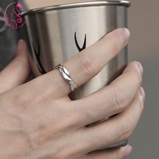 OCEANMAP Adjustable Line Ring Simple Korean Style Jewelry Men Geometric Ring Couple Men Fashion Personality Valentines Day Gift Vintage Punk Finger Buckle