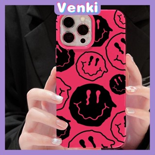 VENKI - เคสสำหรับ iPhone 11 Soft TPU Glossy Rose Red Candy Case น่ารักอินเทรนด์ยิ้มป้องกันกล้องกันกระแทกสำหรับ iPhone 14 13 12 11 Pro Max 7 8 Plus X XR