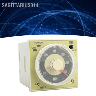  Sagittarius314 ลูกบิดรีเลย์ตั้งเวลาการทำงานรีเลย์ตั้งเวลาหน่วงเวลาสำหรับวงจรควบคุมอัตโนมัติ AC100‑240V