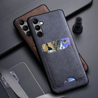 เคสมือถือ แบบหนัง พร้อมช่องใส่บัตร หรูหรา สําหรับ samsung a14 a34 A54 a13 5g 4g samsung galaxy a14 4g 5g a13 a34