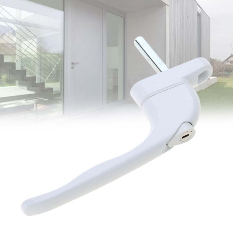 Pcf * UPVC White Universal Espag Window Handle - สําหรับล ็ อคกุญแจสําหรับกระจกสองชั ้ น