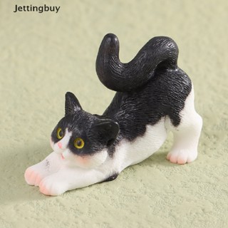 [Jettingbuy] บ้านตุ๊กตาเรซิ่น รูปแมวน่ารัก ขนาดเล็ก สําหรับตกแต่งบ้านตุ๊กตา