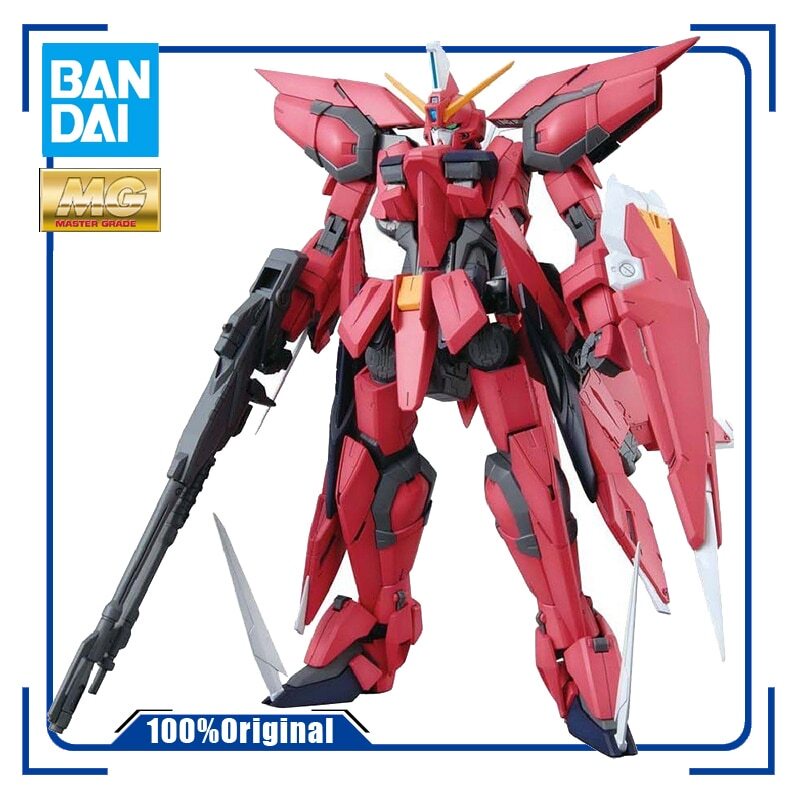 BANDAI MG 1/100 Athrun Zala GAT-X303 Aegis Gundam Assembly Plastic Model Kit Action Toy Figure Gifts