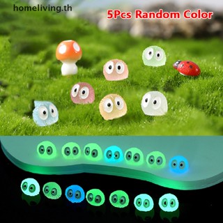 Home ตุ๊กตาการ์ตูนจิ๋ว เรืองแสง สีดํา สําหรับตกแต่งบ้านตุ๊กตา 5 ชิ้น