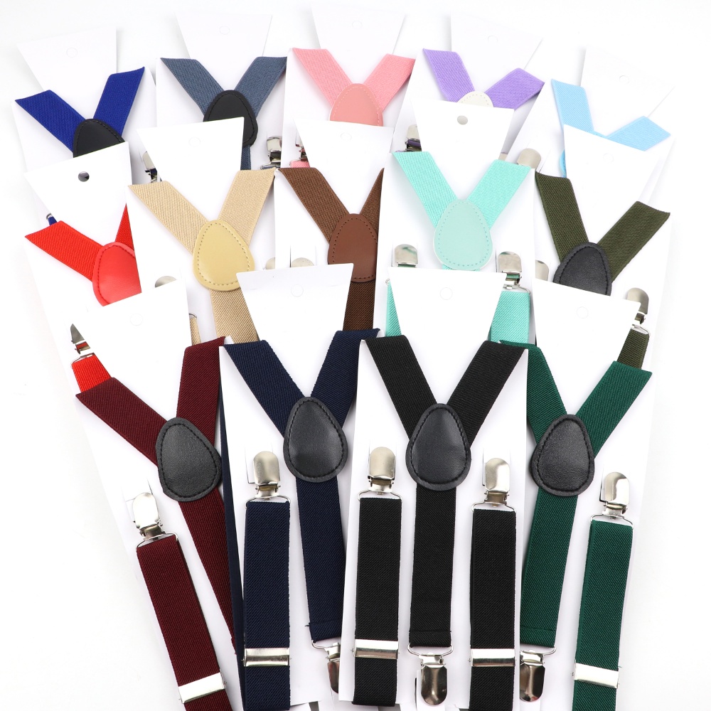 Zonfaz เข ็ มขัด Suspenders สําหรับเด ็ กสีทึบปรับ Y กลับ Braces เด ็ กสายรัดยืดหยุ ่ นสําหรับเด ็ กผู ้ หญิงเสื ้ อกางเกงกระโปรงอุปกรณ ์ เสริมคลาสสิก