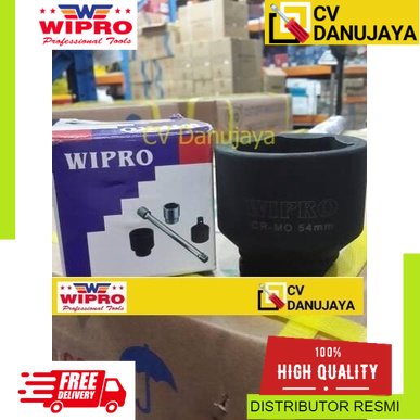 MATA Socket Bit Socket Bit ประแจผลกระทบ 6PT (34") 54 mm WIPRO