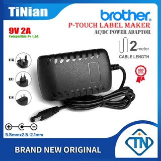 อะแดปเตอร์ชาร์จพาวเวอร์ซัพพลาย 9V 2A 1.6A AC DC AD24 สําหรับ Brother PT-1010(B/NB/R/S) PT-1090(BK ) PT-1200 PT-1230PC PT-1280(SR/TG) P-Touch